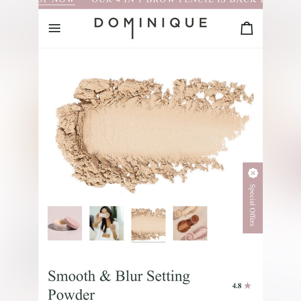 Setting powder translucent - Dominique cosmetics